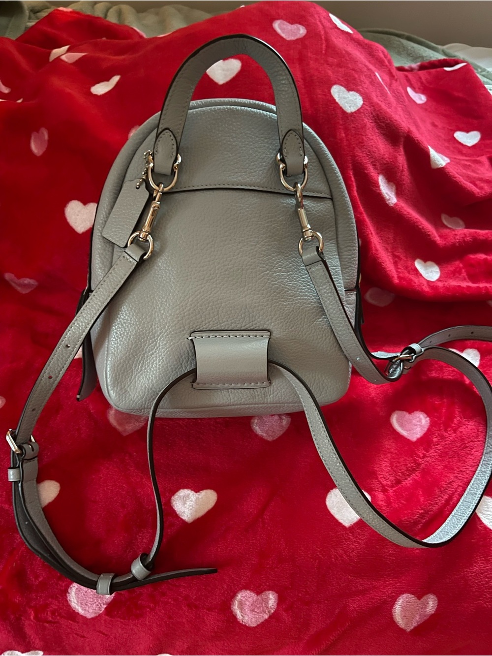 Coach New York - Andi Pebble Leather Convertible Mini Backpack in Light Blue - Picture 6 of 12